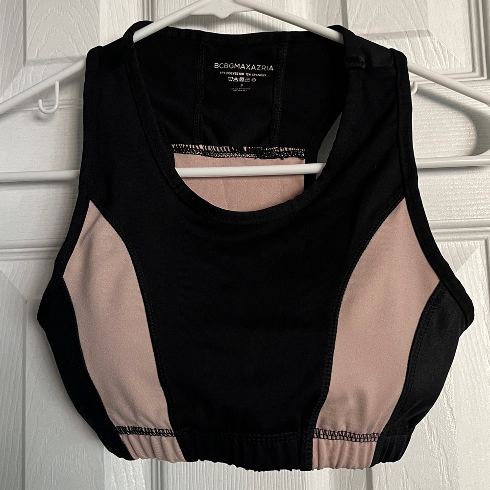 BCBGMaxAzria Black Sport Bra Size S.  VERY GOOD
